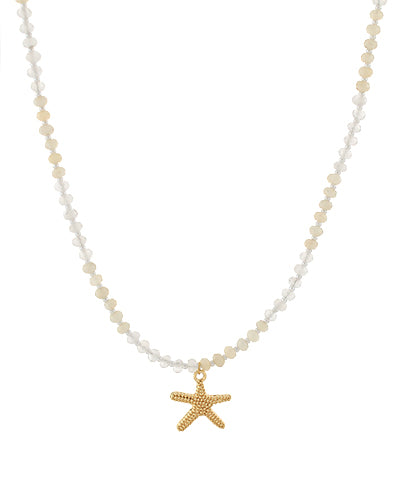 Starfish Glass Bead Necklace