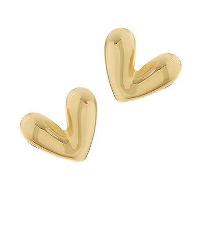 Puffy Heart Studs