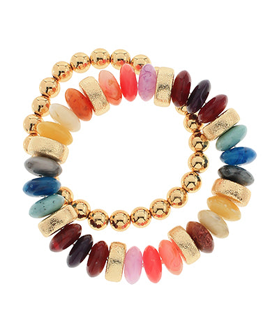 Stone colored Bracelets