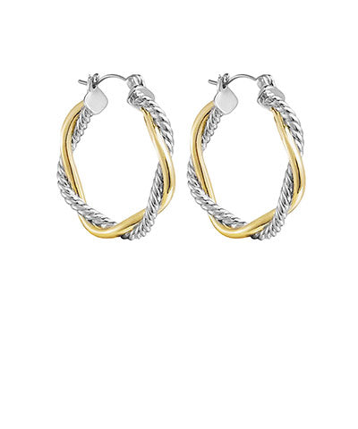 Gold & Silver Rope Earrings