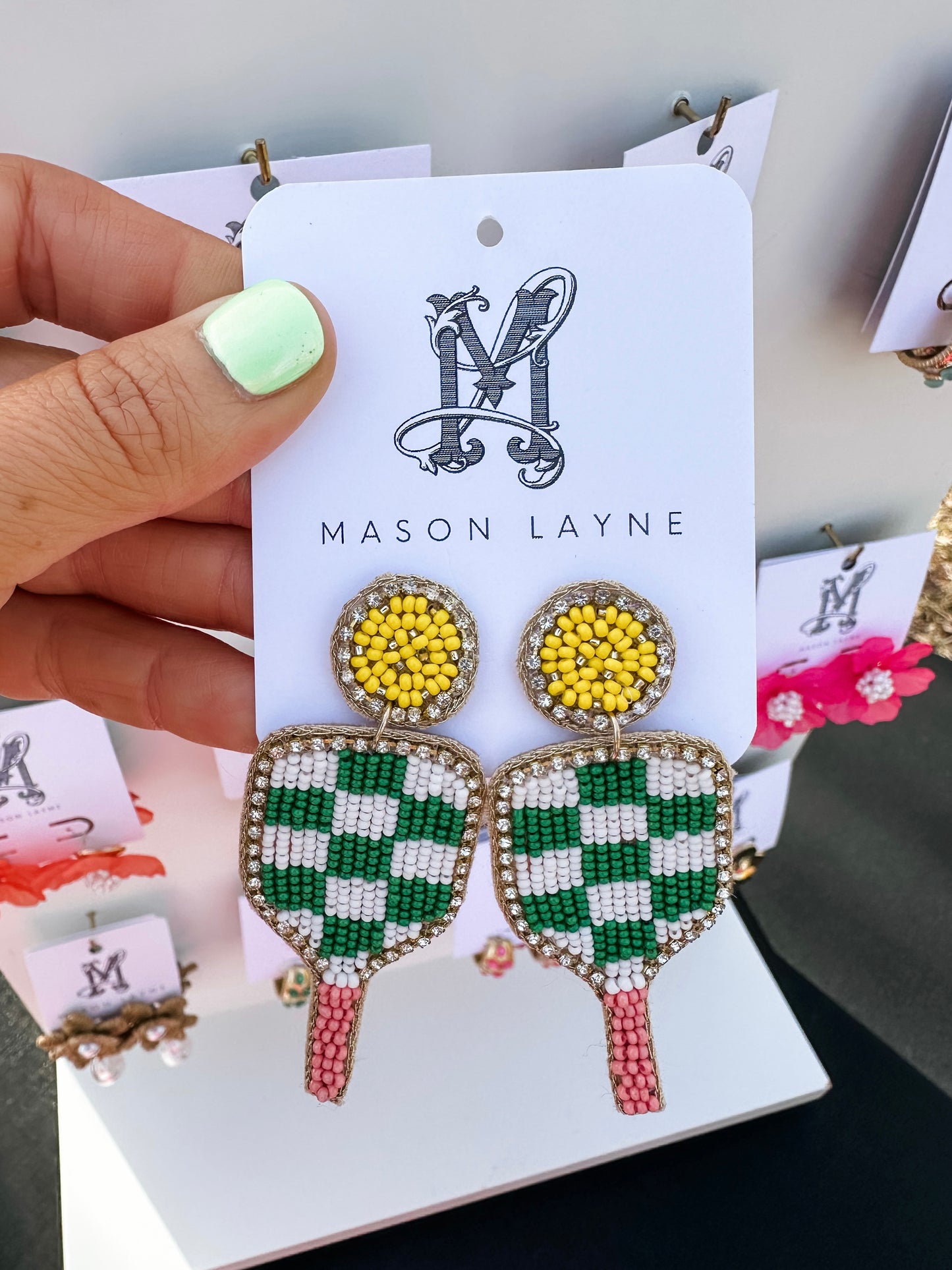 Pickle Ball Earrings