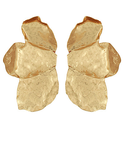 Hammered Petal Earrings
