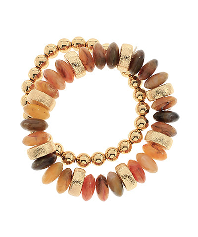 Stone colored Bracelets
