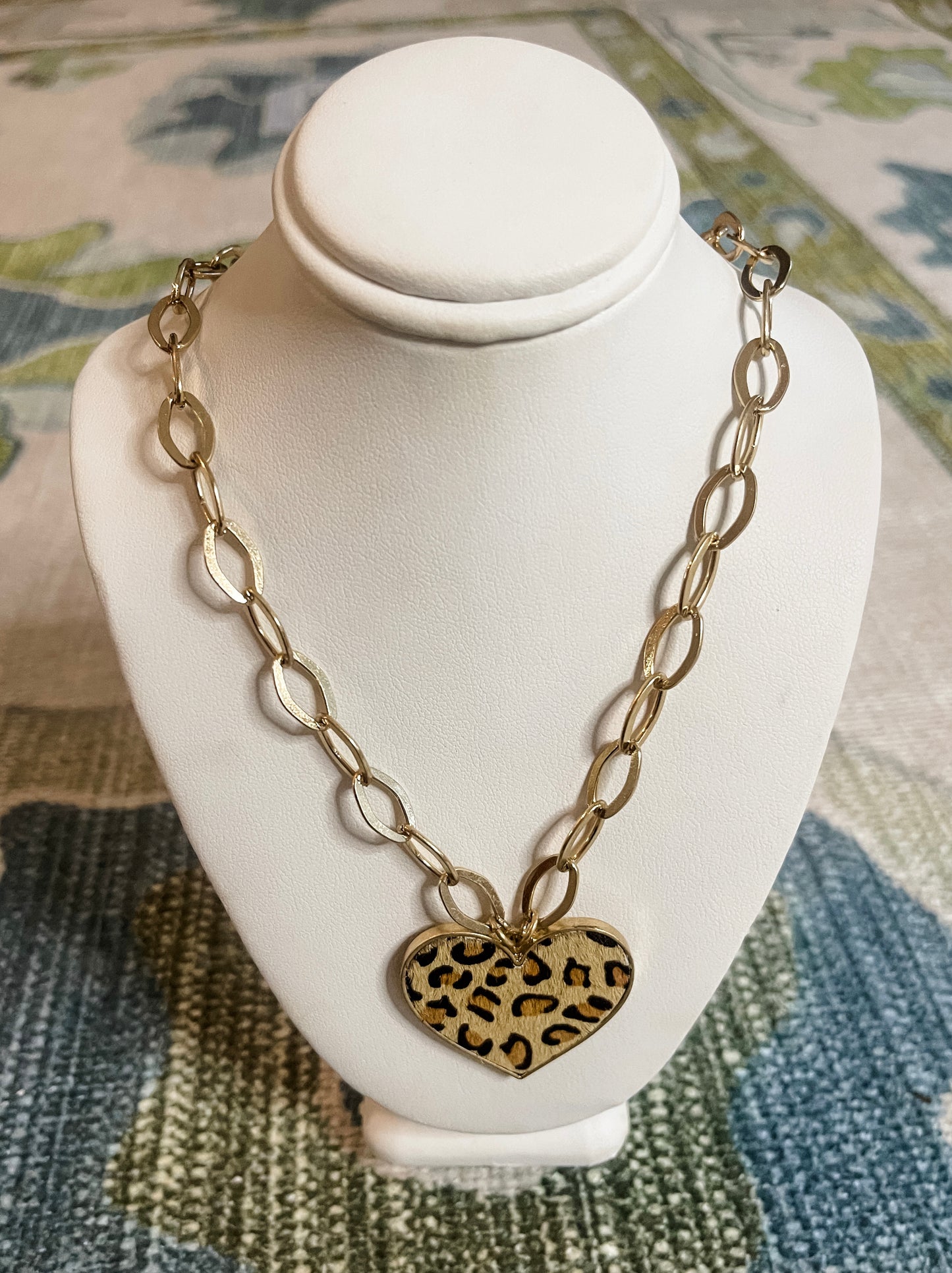 Cheetah Heart Necklace
