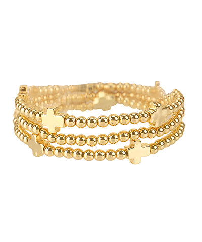 Gold Cross Stack