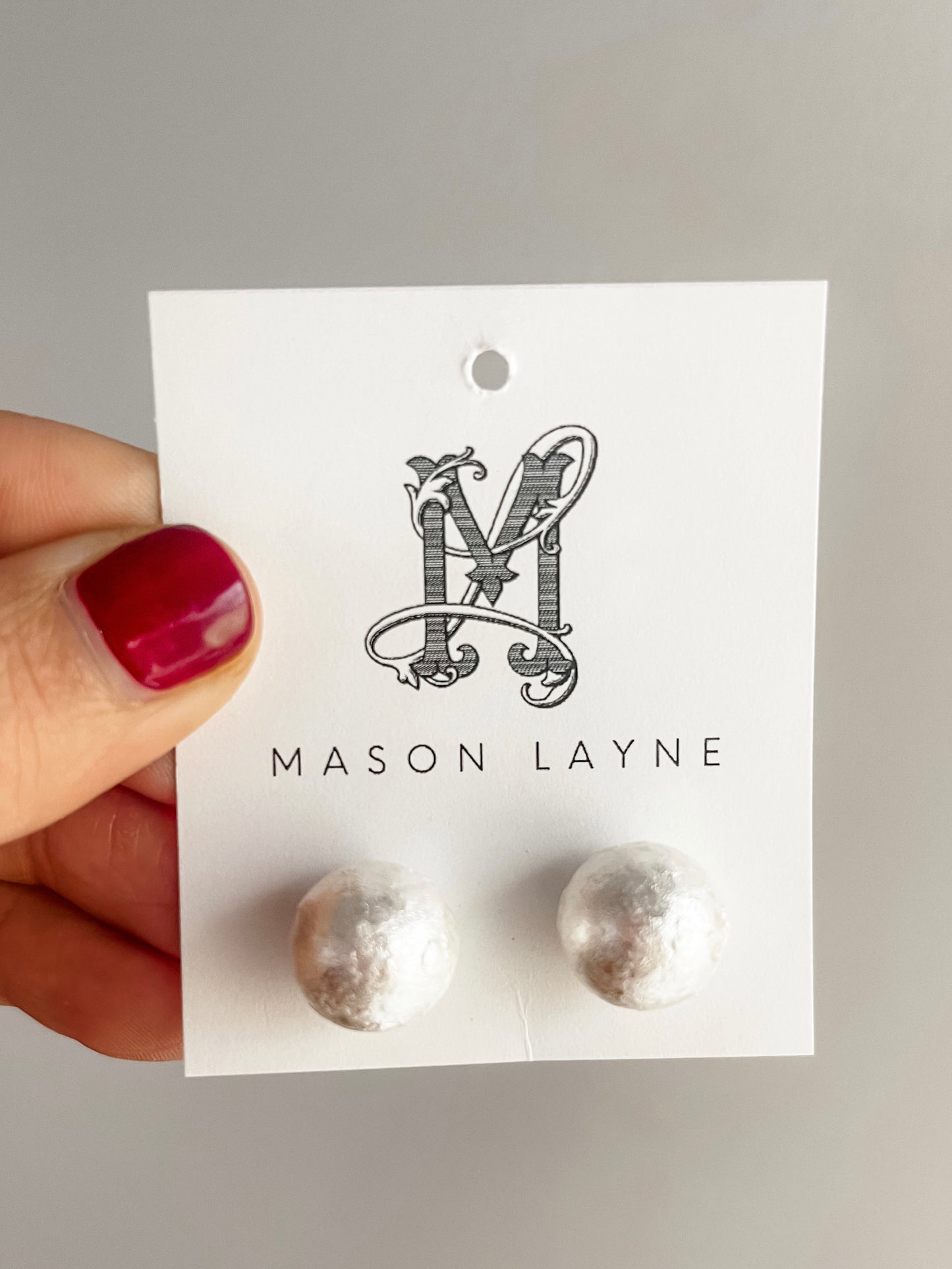Textured Pearl Studs