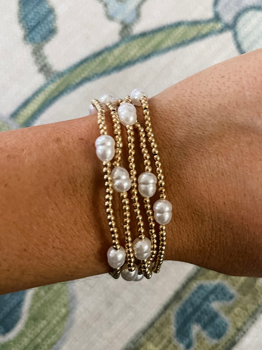 Dainty Pearl Stack