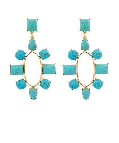 Turquoise Gemstone Earrings