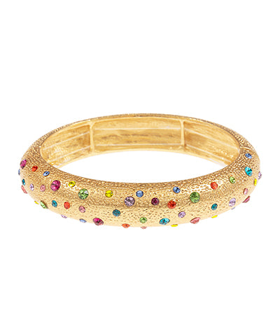 Dainty Multi Stoned Stretch Bangle