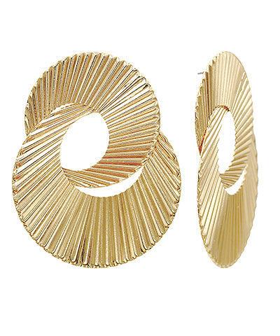 Gold Interlock Earrings