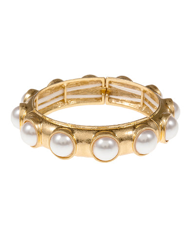 Chunky Golden Pearl Bracelet