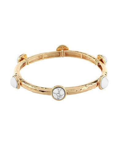 Stretchy Gemstone Bangle