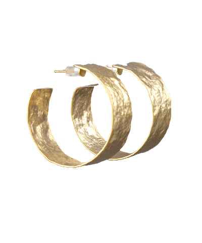 Textured Gold Hoops